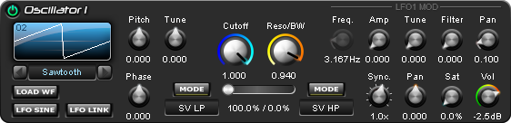 oscillator unit controls 1